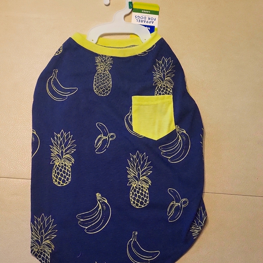 Pineapple and banana dog shirt